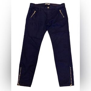 Stradivarius Navy zipper ankle pants Size 8